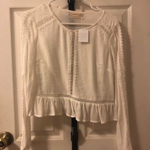 NWT Urban Outfitters Lace Long Sleeve Top